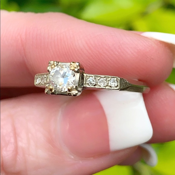 SOLD 🔥 14K 0.33 ctw Diamond Engagement Ring - Picture 5 of 8